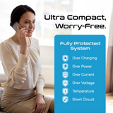 Ceptics World Way Travel Adapter Kit - 1 USB-A, 1 USB-C and 1 PD 35W USB-C Port and Cable