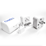 Ceptics 3pc International Travel Plug Adapter Kit - Non-grounded