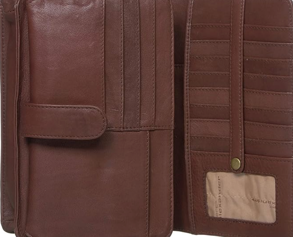 Derek Alexander Front Flap/Top Zip Organizer