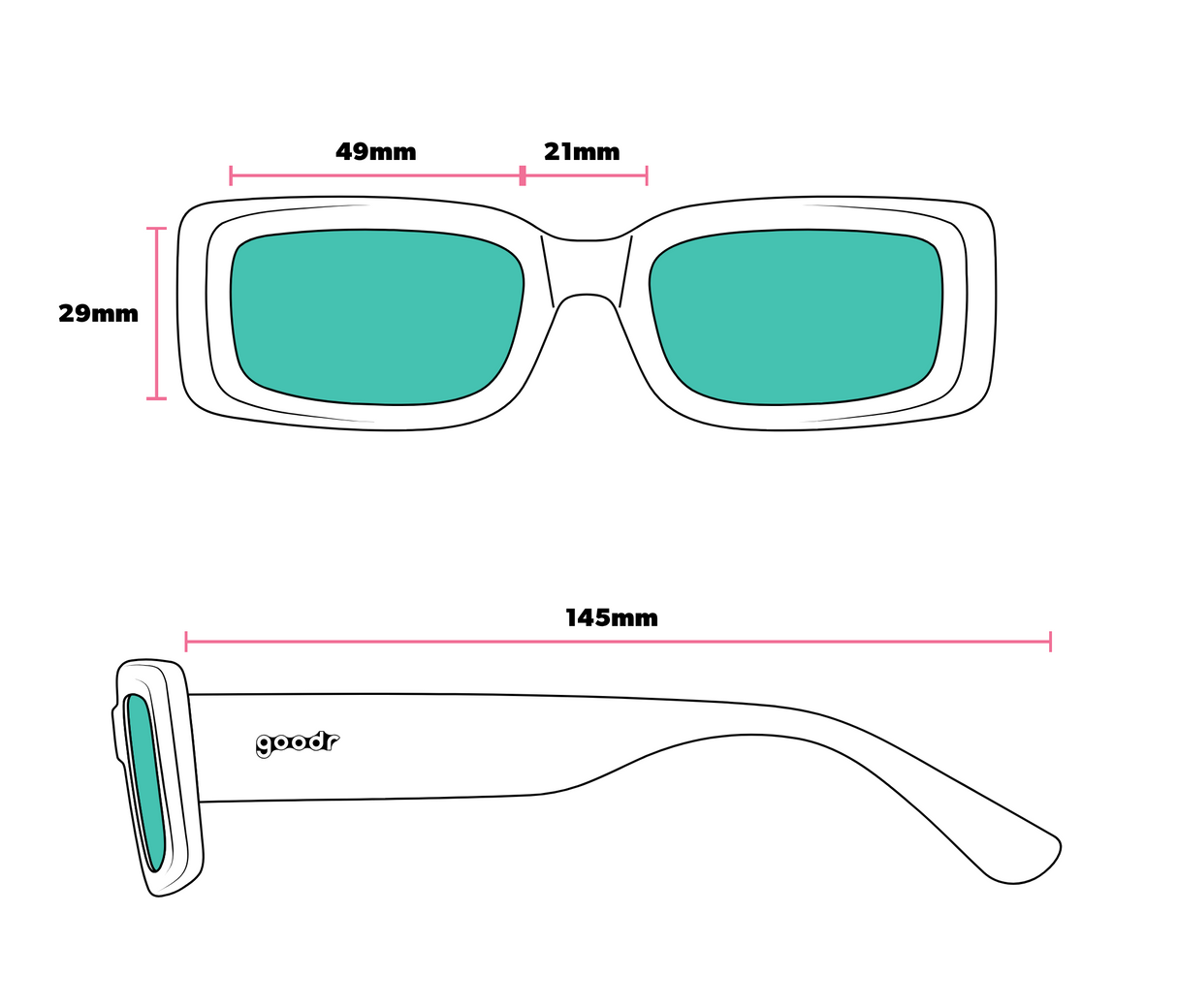 Goodr Luxe G Sunset Dreamscape Sunglasses