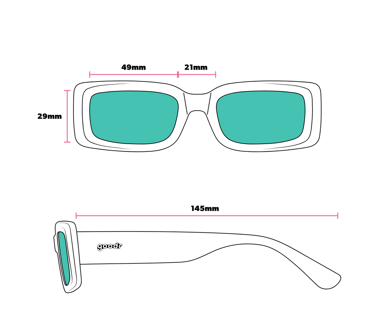 Goodr Luxe G Came Here to Be Seen Sunglasses