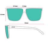 Goodr World Traveller Series - Fly G Carl's Miami Vices Sunglasses