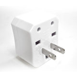 Ceptics 3pc International Travel Plug Adapter Kit - Non-grounded