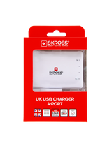SKROSS U.K. USB 4 Port Charger