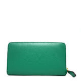 The Trend Long Italian Leather Zippered Wallet-Pocket Front