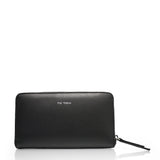 The Trend Long Italian Leather Zippered Wallet