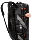Thule Chasm 90L Packable Duffle Backpack Black Side Straps