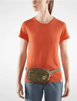 Wearing Fjallraven High Coast Hip Pack
