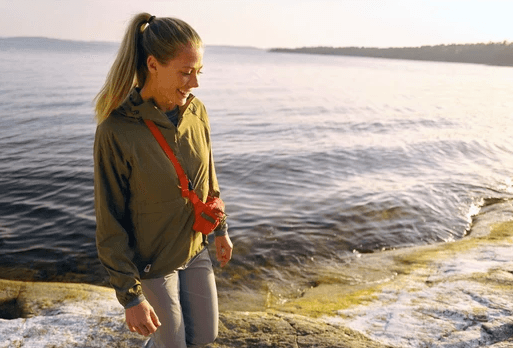 Wearing Fjallraven High Coast Hip Pack Crossbody