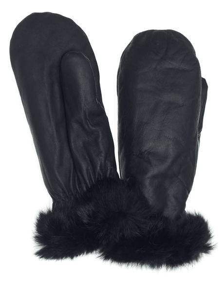 Raber Women's Fashion Fur Trim Mitts - U.N. Luggage Canada