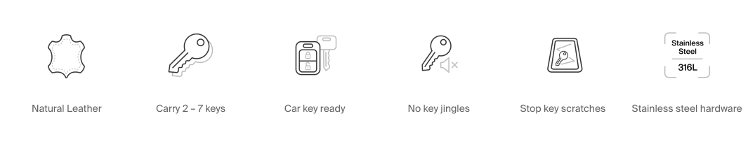 Orbitkey Leather Key Organizer - U.N. Luggage Canada