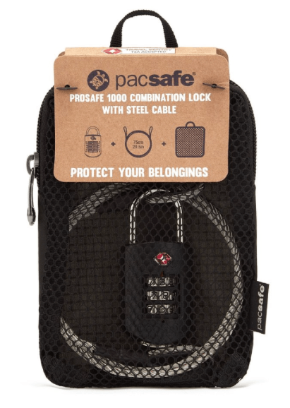 Pacsafe Prosafe 1000 TSA Lock with Steel Cable - U.N. Luggage Canada
