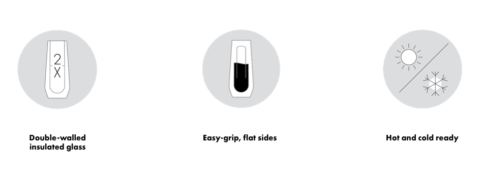 Corkcicle 7oz Glass Flute Double Pack - U.N. Luggage Canada