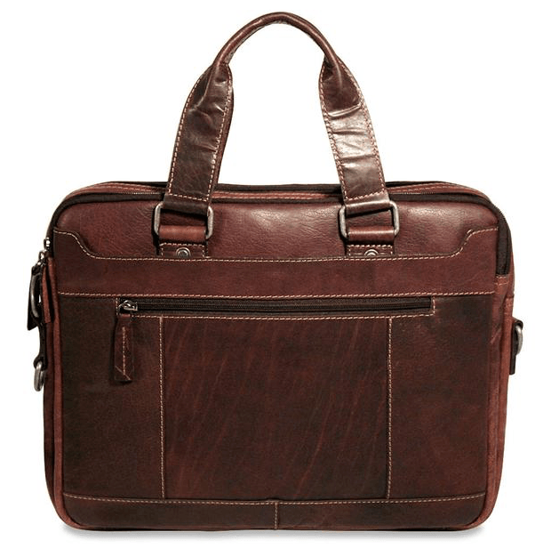 Jack Georges Voyager Double Entry Top Zip Briefcase - U.N. Luggage Canada