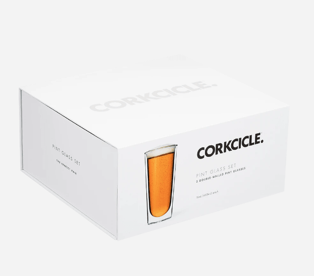 Corkcicle 16oz Clear Pint Glass Set - U.N. Luggage Canada