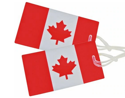 Samsonite Canadian Flag Luggage ID Tags 2 Pack