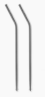 Corkcicle Tumbler Metal Straws (x2)