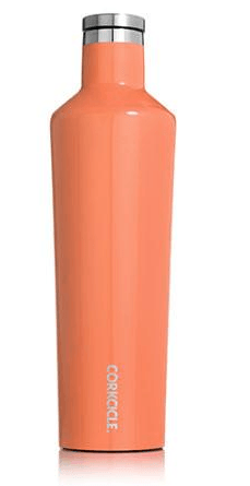 25oz peach echo corkcicle canteen