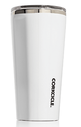 16oz gloss white corkcicle tumbler