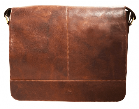 Mancini Leather Messenger Bag - U.N. Luggage Canada