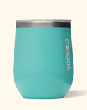 12oz gloss turquoise Corkcicle stemless wine glass