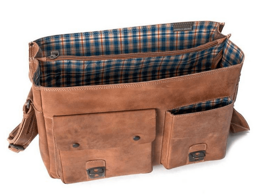 Aunts & Uncles Hunter Finn Leather Business Bag Interior