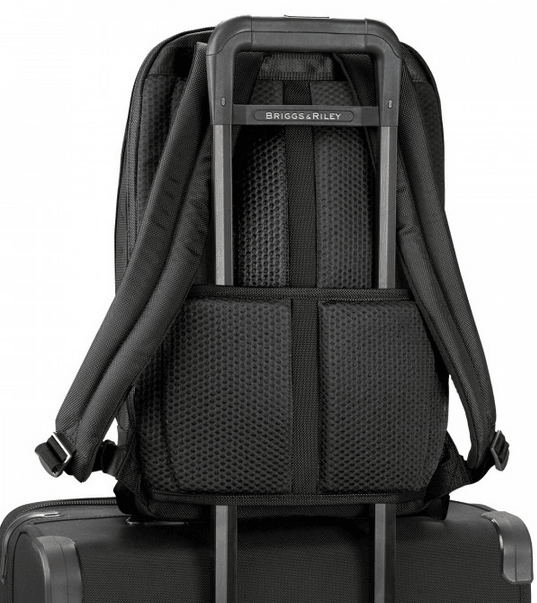 Briggs & Riley @Work Medium Backpack On Suitcase