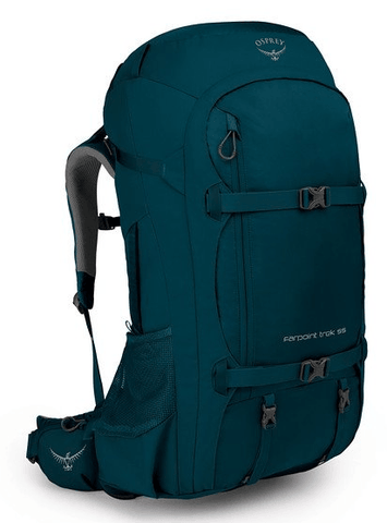 Osprey Farpoint Trek 55L Travel Backpack Petrol Blue