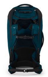 Osprey Farpoint 65L Wheeled Backpack Straps Lumbar Support Waist and chest strap