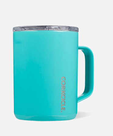 16oz gloss turquoise corkcicle mug
