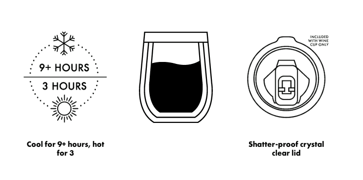 Corkcicle Color Block Stemless - U.N. Luggage Canada