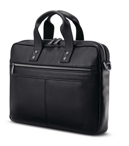 Samsonite Classic Leather Slim Brief - U.N. Luggage Canada