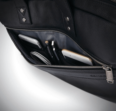 Samsonite Classic Leather Slim Brief - U.N. Luggage Canada